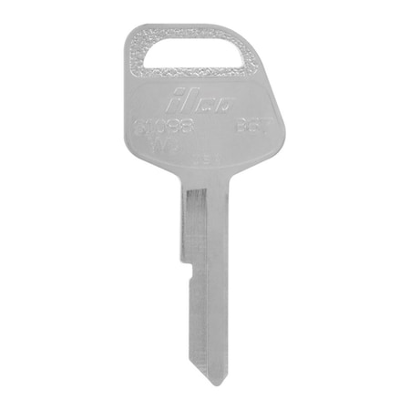Hillman Automotive Universal Key Blank for B67 Single Sided for GM - Case of 10; Silver 5965397